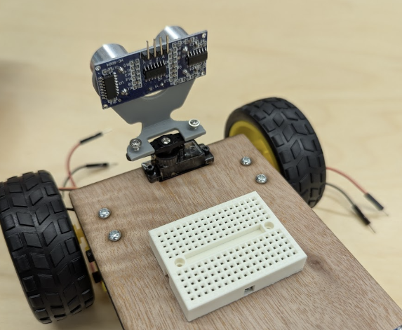 ultrasound and breadboard placement
