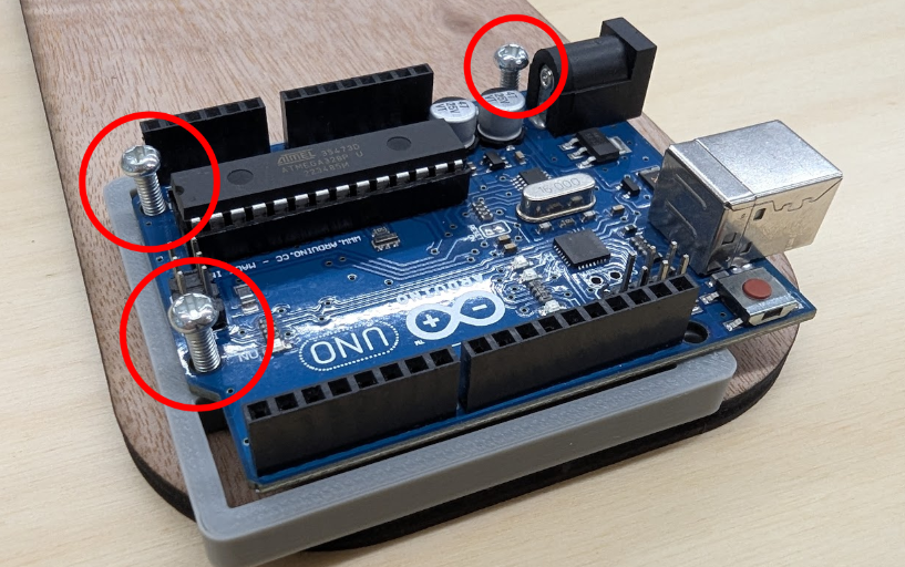 attach arduino and shield