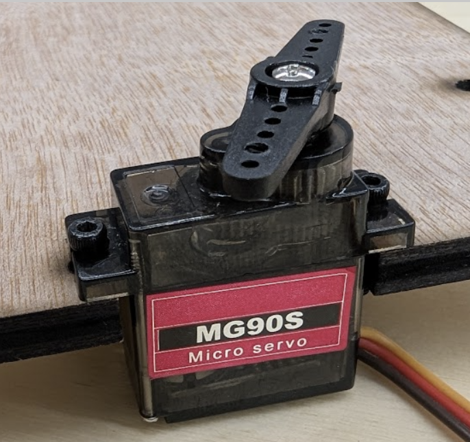 attach servo to chassis