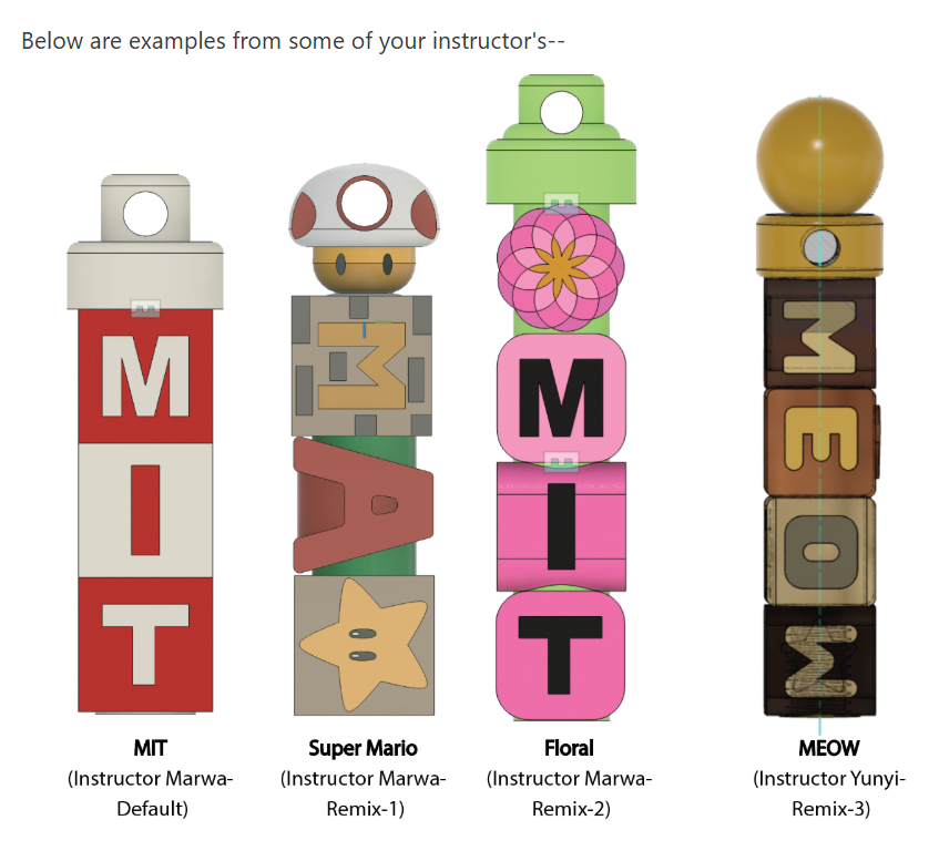 Keychain final product